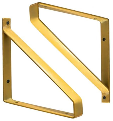 Schwerlast Wandregal Regalhalterung 20 Cm / 25 Cm / 30 Cm, Regalträger Aus Eisen, Dreieckige Regalhalter Eckwinkel (Color : Gold, Size : 30cm(11.8inch))