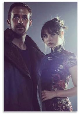 Voliko Filmposter Blade Runner 2049, Leinwand, Wandkunst, Poster, dekorativ, moderner Druck, Bild, Kunstwerke, Poster, 40 x 60 cm