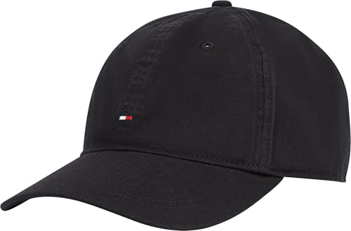 Tommy Hilfiger Herren Cap Flag Soft 6 Panel aus Baumwolle, Schwarz (Black), Einheitsgröße