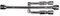 SIXTOL CROSS WRENCH 1 chiave a croce per auto, pieghevole, 17 – 19 – 21 – 23 mm, chiave a croce per un cambio sicuro e veloce degli pneumatici, croce per ruota per quasi tutte le auto comuni, colore