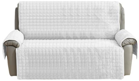 CFPLeHiYS Sesselschoner für Relaxsessel Sesselüberwurf mit Armlehne Sesselauflage Anti-Rutsch Fernsehsessel Schonbezug Sofa Armlehnenbezüge Sesselbezug für Haustieren Hund(Natur,2 Sitz (116 * 190cm))