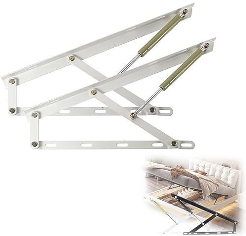 Hydraulisches Betthebeset, 2-teiliges Klappsofa-Hebescharnier, pneumatischer Lagerbetthebemechanismus, Hochleistungs-Gasfederbett-Lagerhebe-Hydraulikstützstange für Tatami-Möbelbeschläge