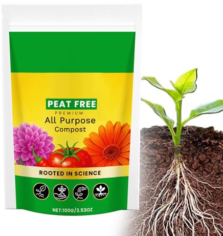 Terriccio per Piante da Interno | Terriccio Universale Per Piante Indoor - Fertilizzante Naturale Bilanciato per Coltivazione di Ortaggi Piante Grasse Cactus Bonsai e Giardinaggio
