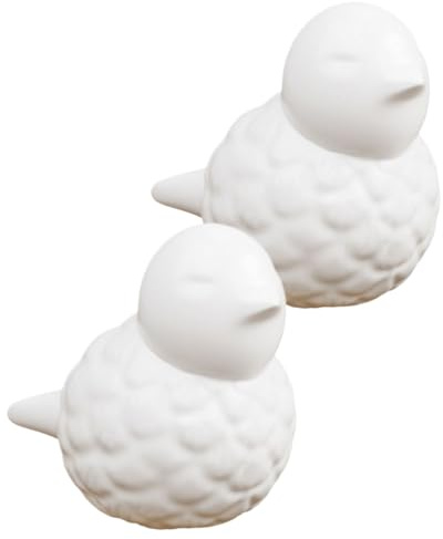 Set di 2 tappi per viti per WC a forma di uccello, set di 2 coperture per bulloni per bagno piastrellato, doccia, forno, lavandino angolare