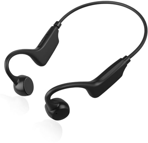 Synkris Casque Conduction Osseuse Ecouteurs Bluetooth sans Fil V5.3 HiFi Stéréo Sport avec HD Micro Casque de Sport étanche IPX8 pour Course à Pied Natation Cyclisme Fitness Bureau