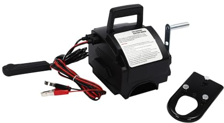 Elektrische Seilwinde, 12V Bootswinde Winde Seilzug 2721 Kg Zugkraft mit Motorwinde und 2 Control Modes für Autos, Anhänger, Bootstrailer, Yachten und Schiffswinden