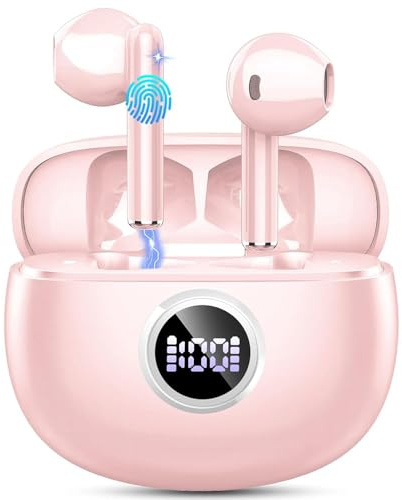 Drsaec Bluetooth Kopfhörer, 2026 Neu 6D Tiefer Bass In Ear Kopfhörer Kabellos Bluetooth 5.3 Kabellose Kopfhörer mit 4 ENC Mic, Noise Cancelling Earbuds, 40Std, USB-C, IP7 Wasserdicht Sport Ohrhörer