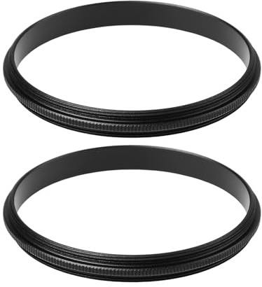 YINETTECH 2pcs Makro Umkehrring Kupplungsring Adapter 58 mm auf 58 mm Männlich zu Männlich für Nahfotografie