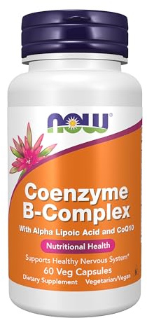 NOW Foods Supplements, Co-Enzyme B Complex with Alpha Lipoic Acid and CoQ10, Nutritional Health, 60 Veg Capsules