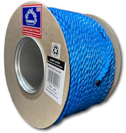 100M TRADE REELS EVERLASTO BLUE POLYPROPYLENE POLY ROPE 6MM 8MM 10MM 12MM 14MM 16MM 24MM (6MM)