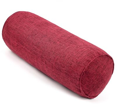 FINEASY Round Neck Pillow Roll Cervical Support Pillows Neck Pain Relief Cylinder Bolster Pillows with Removable Washable Cover for Sleeping/Chair/Car/Sofa…