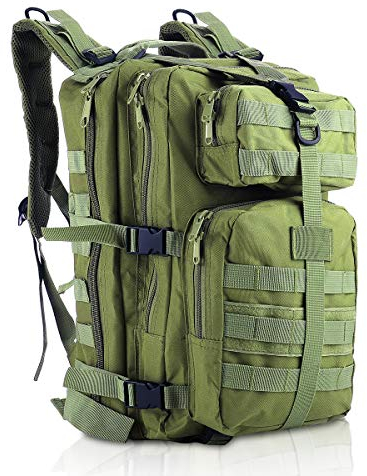 SHANNA Sac à Dos Militaire,35L Grand Volume Multifonction Imperméable Sac À Dos Tactique Molle Armée 3 Jours d'assaut Combat Pack pour Randonnée en Plein Air Camping Alpinisme Pêche Chasse Trekking