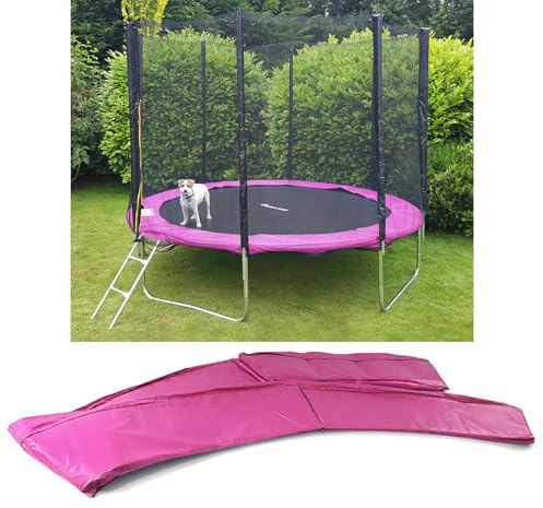 RAMROXX 305cm Trampolin Sprungfedern Schutz Abdeckung Pink