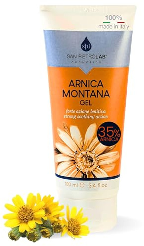 SAN PIETRO LAB - Gel Arnica Extra Forte Montana con Effetto Caldo Per Dolori, Contusioni e Gonfiori con Funzione Antidolorifica 100 ml