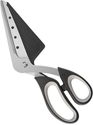 QINGGANGLING999 Cortapizzas 2 en 1 Tijeras de Pala de Pizza Easy Cutting Durable Robusto Raprobable Portátil Cortador de Herramientas for Hornear Rebanador de Pastel