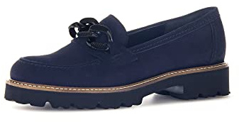 Gabor Donna Mocassini, Signora Pantofole,Pantofola,Scarpe da College,Scarpe Business,Blu (Atlantik) / 36,40 EU / 6.5 UK