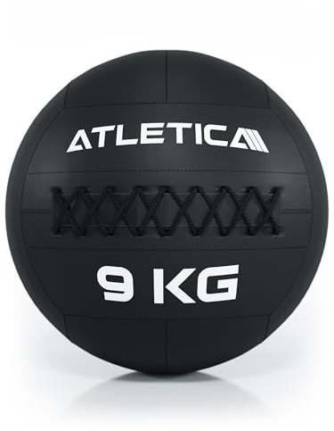 Atletica WallBalls | 4-12kg | Aus strapazierfähigem Kunstleder | Für Wurfübungen und zur Kräftigung der Rumpf- und Tiefenmuskulatur | Ø 35 cm