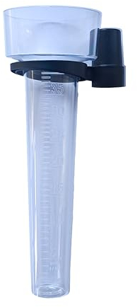 Generisch KOCH Regenmesser, transparent mit Halter für Pfosten oder Besenstiel (2)