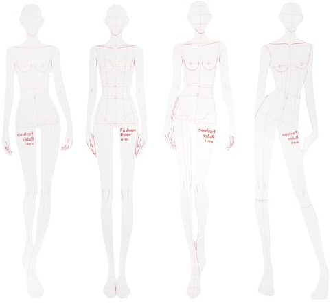 1 Satz Modell Lineal Französische Lineale Nähen Schneiderpuppe Schnittmuster & Schablonen Patchwork-lineale Diy Patchwork-lineal Korrekturlineal Plastik Schneiderei Frau