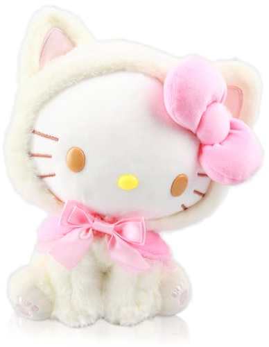 EKKONG Hello Cat Peluche, Hello Cat Cartoon Plush, Ripiene Bambola Giocattoli di Peluche Carini Carino Cartoon Bambole Bambini Compleanno Giocattoli Regali per Ragazzi Ragazze