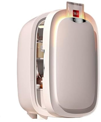 X&Z-XAOY Mini Réfrigérateur De Maquillage De Luxe Petit Réfrigérateur Portable Compact 12L pour Les Soins De La Peau Idéal pour La Chambre À Coucher, Le Bureau (Blanc)