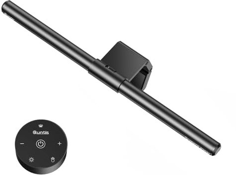 Quntis Monitor Lampe 40cm Monitor Light Bar mit Touch Control & Fernbedienung, USB Bildschirmlampe mit Auto-Dimmen & einstellbarer Farbtemperatur, Schreibtischlampe Lichtleiste für Computer PC Büro