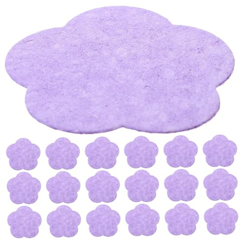ELAYARD 50 Stück Komprimierte Gesichtsschwämme aus Biologisch Abbaubarem Holzzellstoff Blumenförmig Doppelseitig Hautfreundlich Hochabsorbierend Vielseitig für Gesichtsreinigung Make up