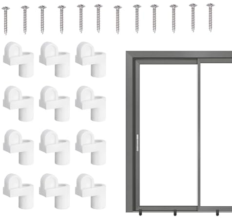 Attaches pour Moustiquaire | 12 Pièces Attaches Renforcées Avec Vis Pour Cadres Robustes - Portes-Fenêtres Panneaux Hivernaux Fermeture,Pour Maison Bureau Chambre Séjour
