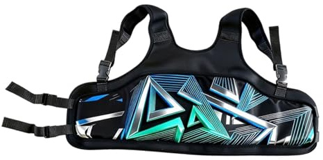 Karting Rib Protector, Ergonomic Foam Chest Guard with Adjustable Straps