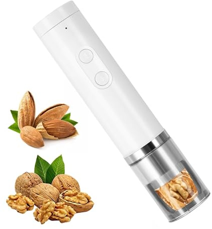 Máquina eléctrica para cascanueces con 40-50 kg de fuerza de descascarado, diseño antisalpicaduras de 360° para nueces, nueces, avellanas, almendras y nueces de Brasil, extraíble y lavable