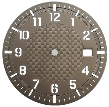 ATOMUSERLY Esfera Luminosa for Calibre NH35/NH36, 34mm de diámetro, Negro, Verde, café y Blanco, 1 ud