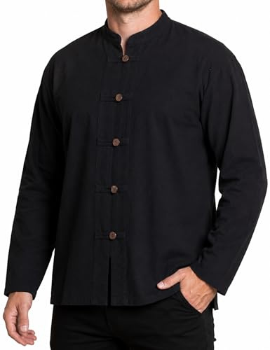 PANASIAM ShirtBEN-5Button, black M