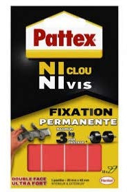 Pattex - Pastilles Adhésives Fixation Permanente Ni Clou Ni Vis - Pattex