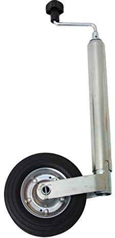 trailer parts4u Stützrad Bugrad mit Drucklager 150 kg 48mm - 48er Aufnahme für Anhänger Wohnwagen