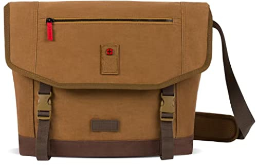 Wenger Corfe Laptoptasche Messenger-Tasche mit Tablettasche, 40,6 cm (16 Zoll), Camel
