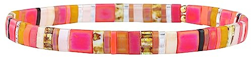 KELITCH Neu Stretch Armbänder Bunte Stapelbare Tila Perle Frauen Freundschaft Armbänder Böhmischer Schmuck