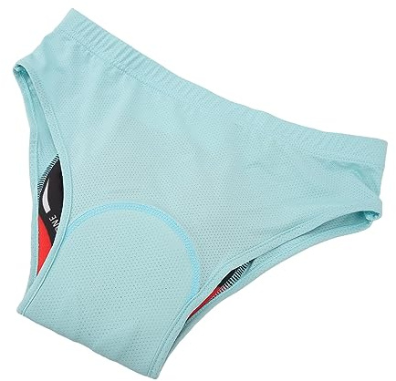 Cykelunderkläder Herr Cykelbyxor Silikon Vadderade Cykelkalsonger Andas Snabbtorkande Elastiska Cykelshorts Trosor för Sommarvägscykling, ljusblå (3XL)