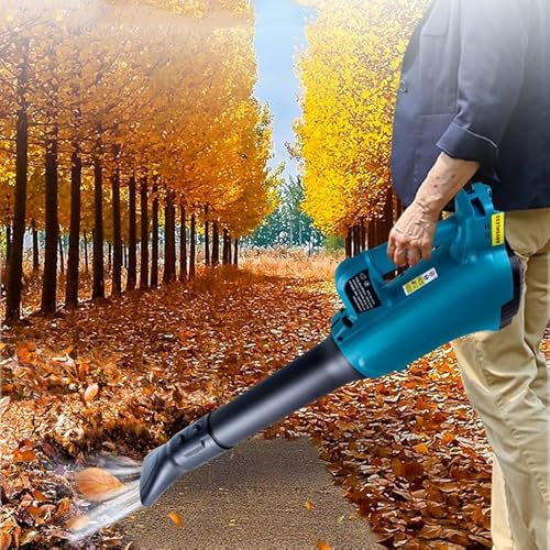 Souffleur de feuilles, souffleur de feuilles électrique sans fil 2800 W, 460 CFM 120 MPH, collecteur de poussière de feuilles d'aspiration de jardin pour souffler la poussière de feuilles, les débris