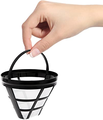 Filtro De Café | Filtro De Cesta Para Cafetera | Máquina De Café Por Goteo Con Cesta Para Tazas | Filtro De Café Reutilizable Con Asa | Herramienta De Elaboración De Cerveza Estilo Taza De Cesta