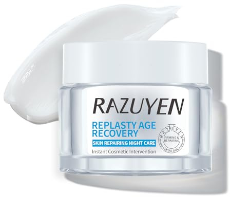 RAZUYEN Crema Viso Notte, Crema Idratante Viso Anti-età e Antirughe, Crema Viso con 9% di Pro-Xylane, 30 ml