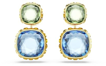 Swarovski Chroma Kollektion, Kissenform-Schliff, Mehrfarbig, Goldfarben plattiert