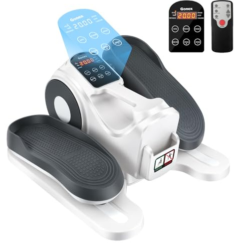 Gonex Vélo Elliptique Électrique de pour Seniors Exercice Assis 3-en-1 avec 10 Niveaux de Résistance, 10 Mode Manuel, 3 Auto Mini Velo d'Appartement pour Bureau et Maison