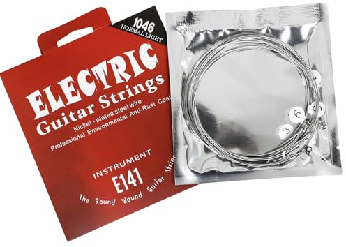 6 cuerdas de guitarra eléctrica avanzada de acero al carbono .010-.046 cuerdas de guitarra cuerda de calidad de sonido brillante