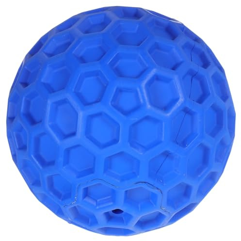 Abaodam Balle interactive pour animaux de compagnie pour chiens - Balle couinante à mâcher pour le nettoyage des dents - Design nid d'abeille attrayant pour la maison et l'extérieur