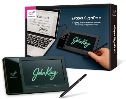 PenPower Bloc-notes ePaper - Signature électronique sur MS Word, PDF, JPG et PNG avec horodatage