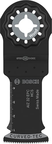 Bosch 10x Lama per taglio dal pieno AIZ 32 EPC | per Legno tenero, Larghezza 32 mm, Professional Accessorio Utensile multifunzione