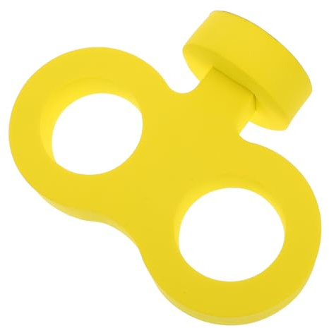 Beaupretty Large Yellow Eva Car Windup Key Sticker for Automotive Exterior Decoration 3d Sticky Creative Car Accessories and Wind-up Toy Enthusiasts