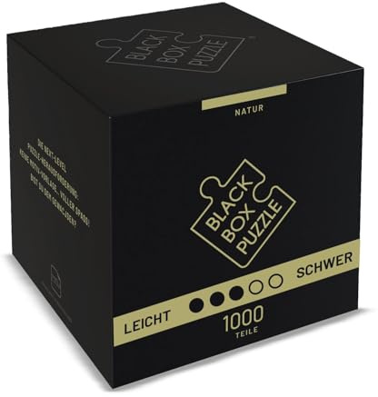 Black Box Puzzle 1000 Teile - Blackbox Puzzel mit Überraschungs-Motiv ohne Vorlage, schweres Puzzle Erwachsene anspruchsvoll, Puzzle-Box Natur (2024)