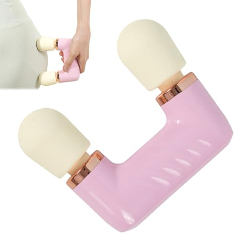Massaggiatore portatile a percussione per corpo,Massaggio corporeo a doppia testa - Dispositivo massaggio cervicale,per Donne Uomini Sportivi Professionisti Viaggiatori Amanti del Fitness Casa Ufficio