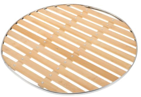 Veemoon Grille de Support Carrée en Acier Inoxydable pour Bassin de Fontaine, Structure Stable Design Multitrous, pour Jardin d'eau Intérieur et Décoration de Table